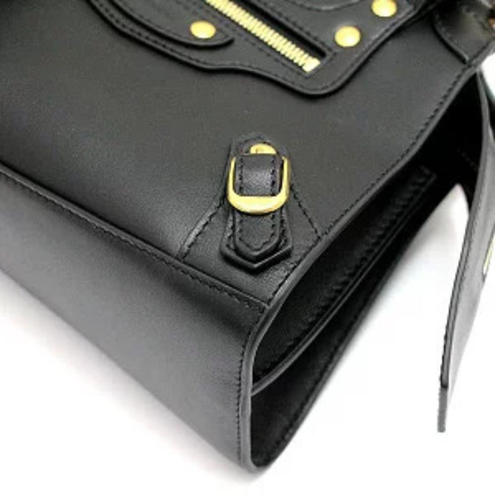 BALENCIAGA Neo City Handbag Black Leather - Picture 5 of 6